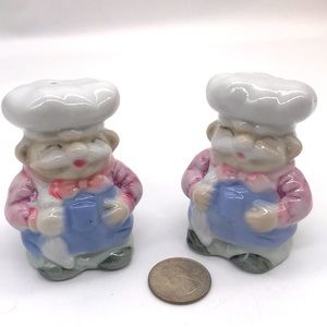 Porcelain Vintage Adorable Chef Salt & Pepper Shaker’s